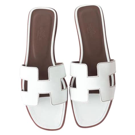 hermes oran sandalen weiss|hermes oran sandal price.